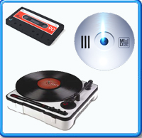 transfert cassette audio vinyle mini disc